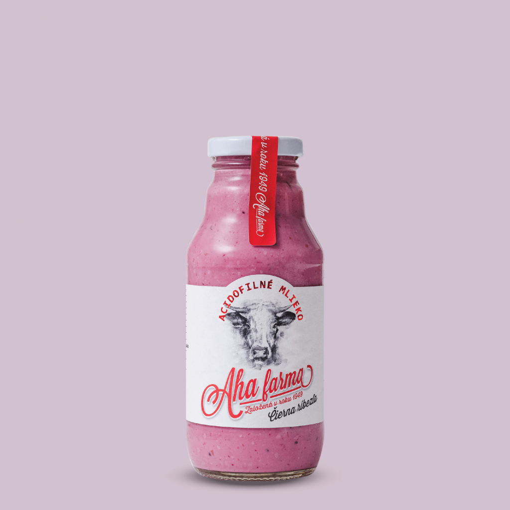 Acidofilné mlieko ČIERNA RÍBEZĽA (330 g)